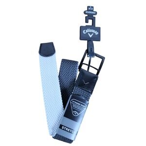 Callaway Mens Golf Belt Reversible Stretch‎ Swing Tech Gray White S 30-32 New